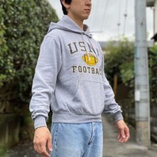 画像17: 「Champion(チャンピオン)」ECO FLEECE エコ フリース 90s USNA FOOTBALL アメリカ合衆国海軍兵学校 フットボール プルオーバー パーカー (17)