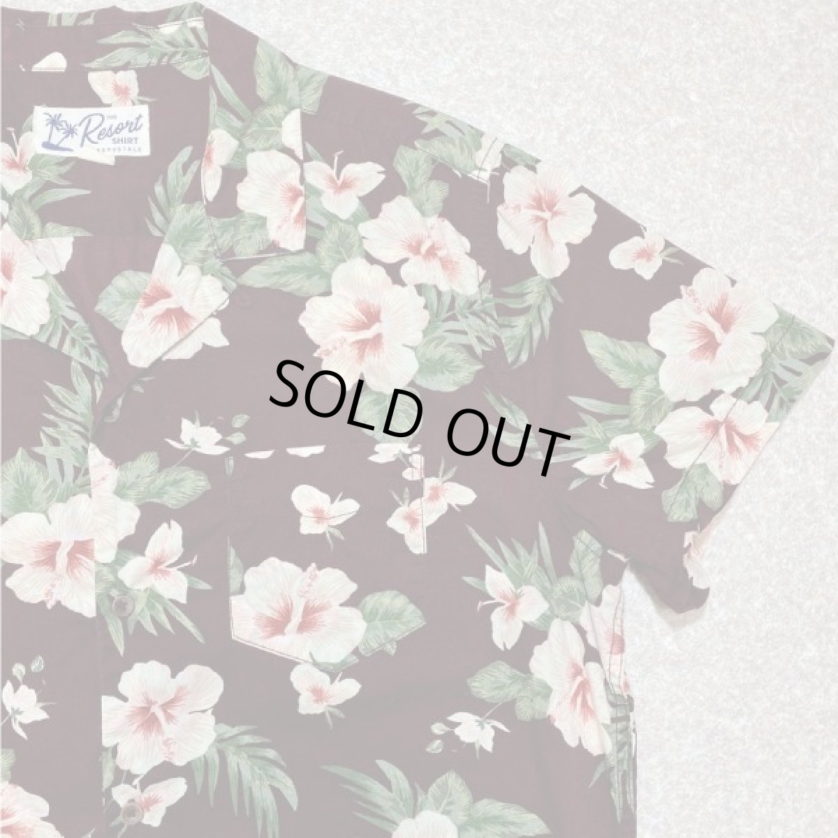 画像5: 「AEROPOSTALE(エアロポステール)」ハイビスカス柄 ブラウン ボルドー 90s アロハシャツ 開襟シャツ (5)