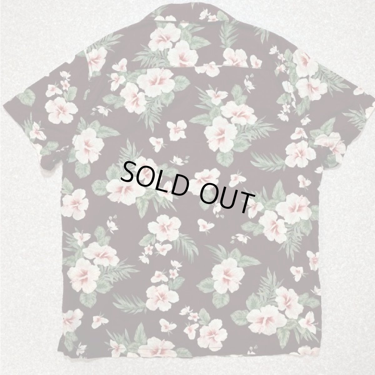 画像10: 「AEROPOSTALE(エアロポステール)」ハイビスカス柄 ブラウン ボルドー 90s アロハシャツ 開襟シャツ (10)