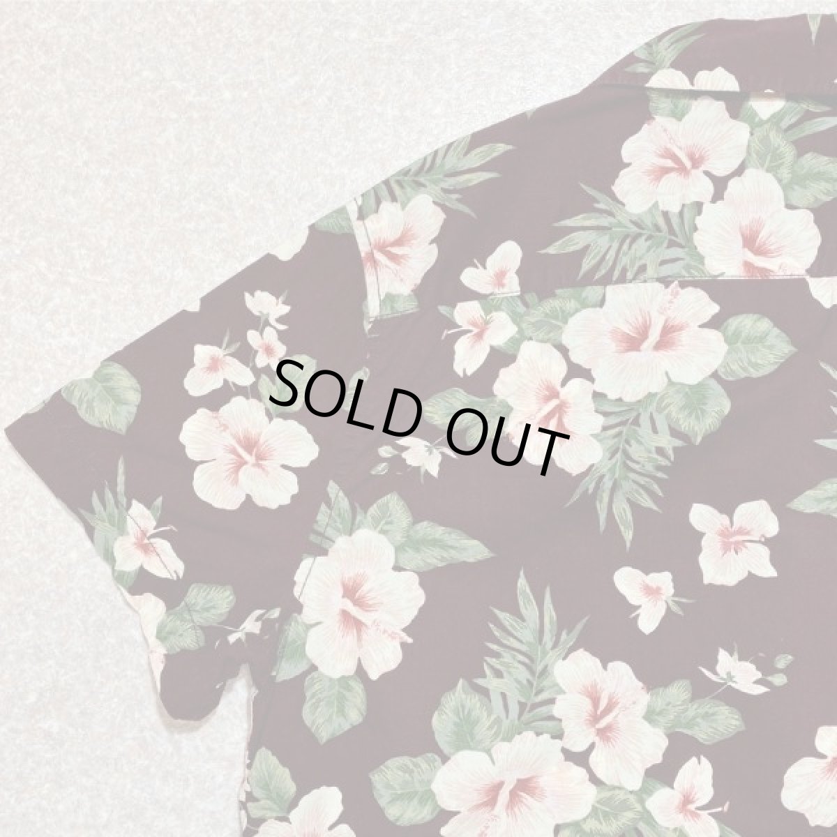 画像11: 「AEROPOSTALE(エアロポステール)」ハイビスカス柄 ブラウン ボルドー 90s アロハシャツ 開襟シャツ (11)