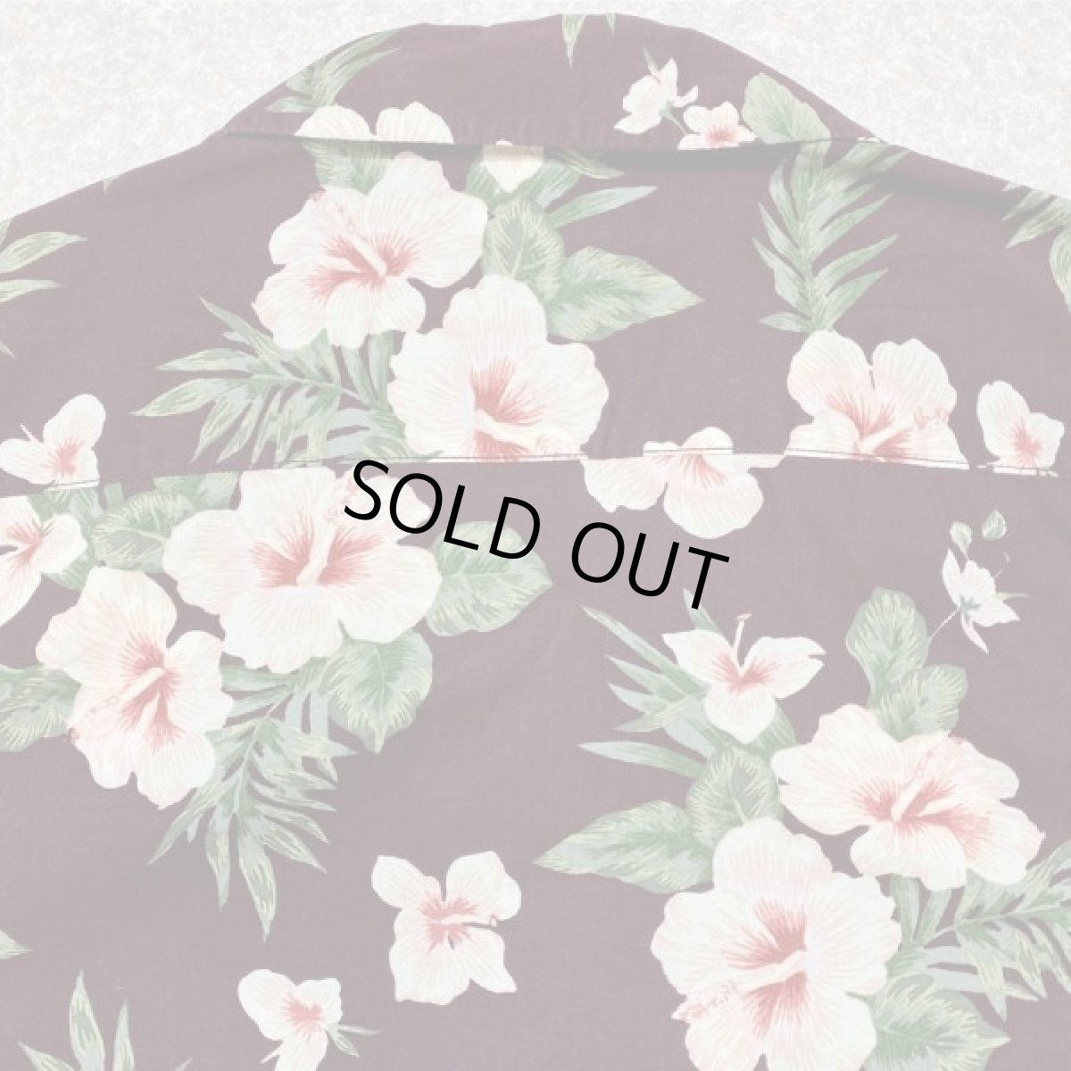 画像12: 「AEROPOSTALE(エアロポステール)」ハイビスカス柄 ブラウン ボルドー 90s アロハシャツ 開襟シャツ (12)