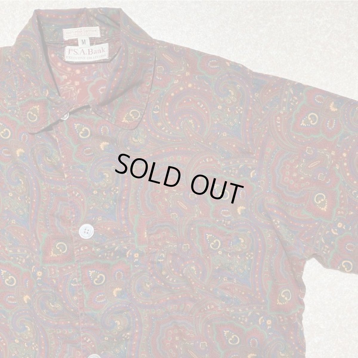 画像6: 「JOS.A.BANK(ジョス エー バンク)」USA製 ペイズリー柄 パジャマ シャツ (6)