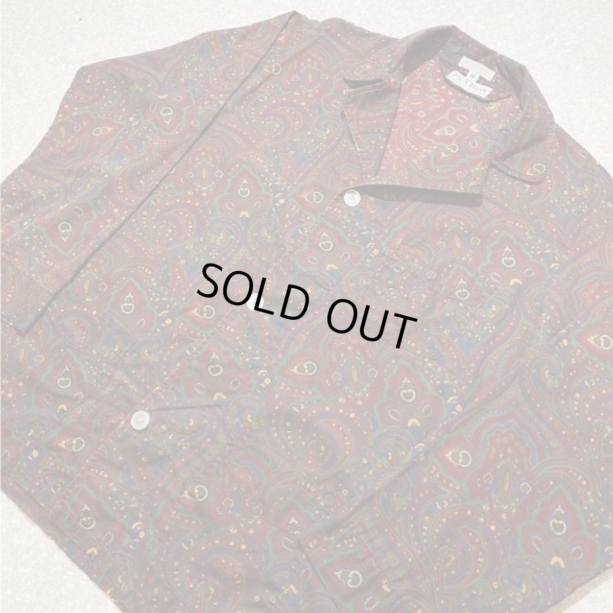 画像15: 「JOS.A.BANK(ジョス エー バンク)」USA製 ペイズリー柄 パジャマ シャツ (15)