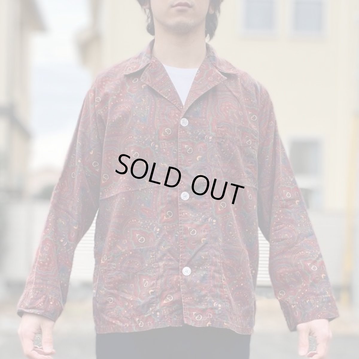 画像16: 「JOS.A.BANK(ジョス エー バンク)」USA製 ペイズリー柄 パジャマ シャツ (16)