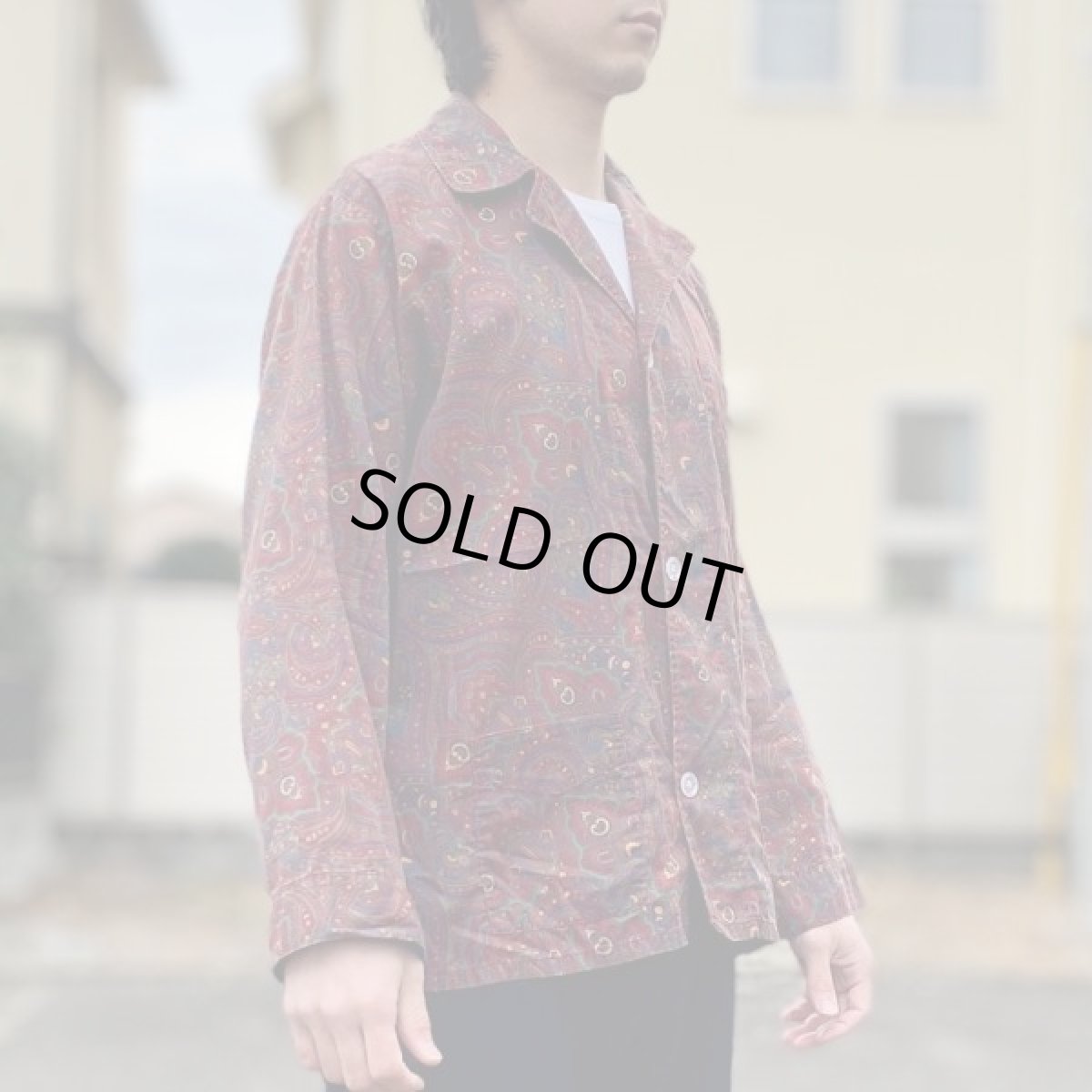 画像17: 「JOS.A.BANK(ジョス エー バンク)」USA製 ペイズリー柄 パジャマ シャツ (17)