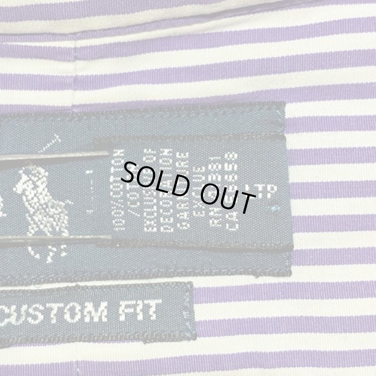 画像9: 「RALPH LAUREN(ラルフローレン)」カスタムフィット 紫 ロンドンストライプ ボタンダウンシャツ (9)