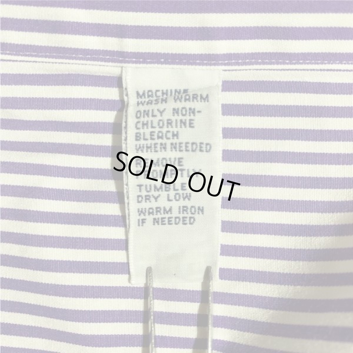 画像15: 「RALPH LAUREN(ラルフローレン)」カスタムフィット 紫 ロンドンストライプ ボタンダウンシャツ (15)