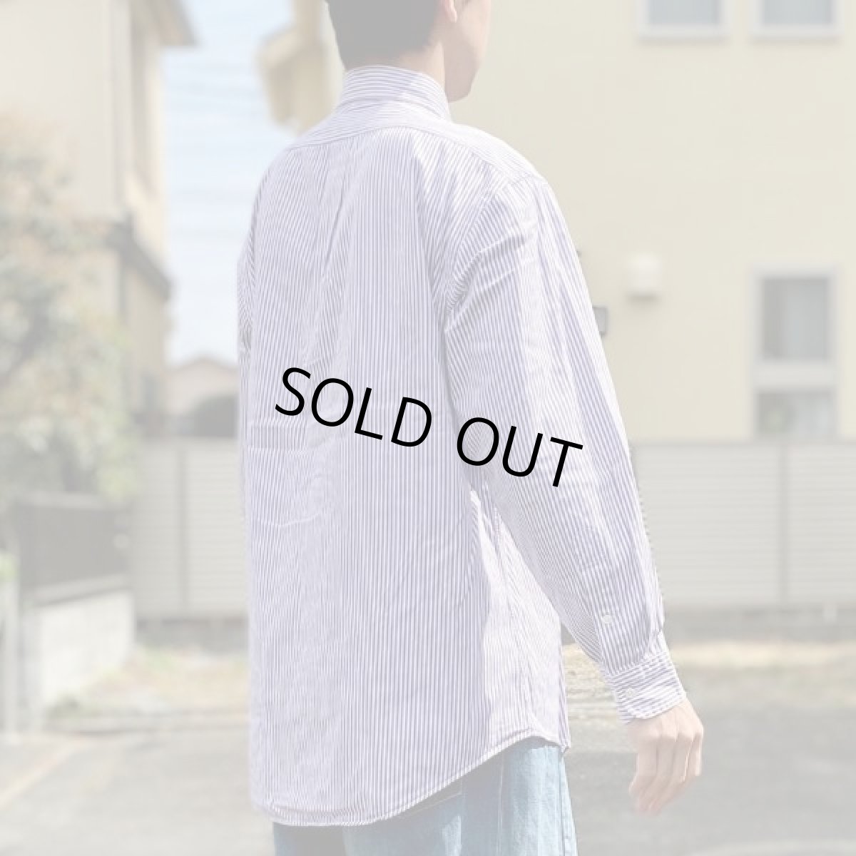 画像19: 「RALPH LAUREN(ラルフローレン)」カスタムフィット 紫 ロンドンストライプ ボタンダウンシャツ (19)