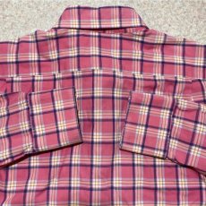 画像12: 「Lacoste(ラコステ)」4×4チェック フララコ 90s ピンク ボタンダウンシャツ (12)