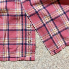 画像14: 「Lacoste(ラコステ)」4×4チェック フララコ 90s ピンク ボタンダウンシャツ (14)