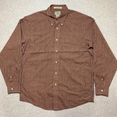 画像1: 「L.L.Bean(エルエルビーン)」トーンオントーンチェック 防シワ加工 ボタンダウンシャツ (1)