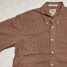 画像2: 「L.L.Bean(エルエルビーン)」トーンオントーンチェック 防シワ加工 ボタンダウンシャツ (2)