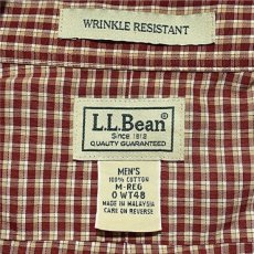 画像8: 「L.L.Bean(エルエルビーン)」トーンオントーンチェック 防シワ加工 ボタンダウンシャツ (8)