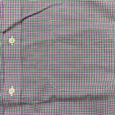 画像3: 「LAUREN RALPH LAUREN(ローレン ラルフローレン)」ミニハウスチェック ピンク グリーン スリムフィット ボタンダウンシャツ