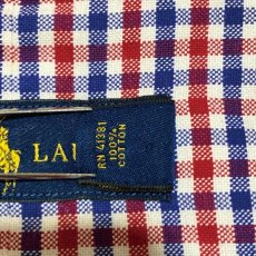 画像9: 「RALPH LAUREN(ラルフローレン)」XXL 3トーンギンガムチェック トリコロールカラー ボタンダウンシャツ (9)