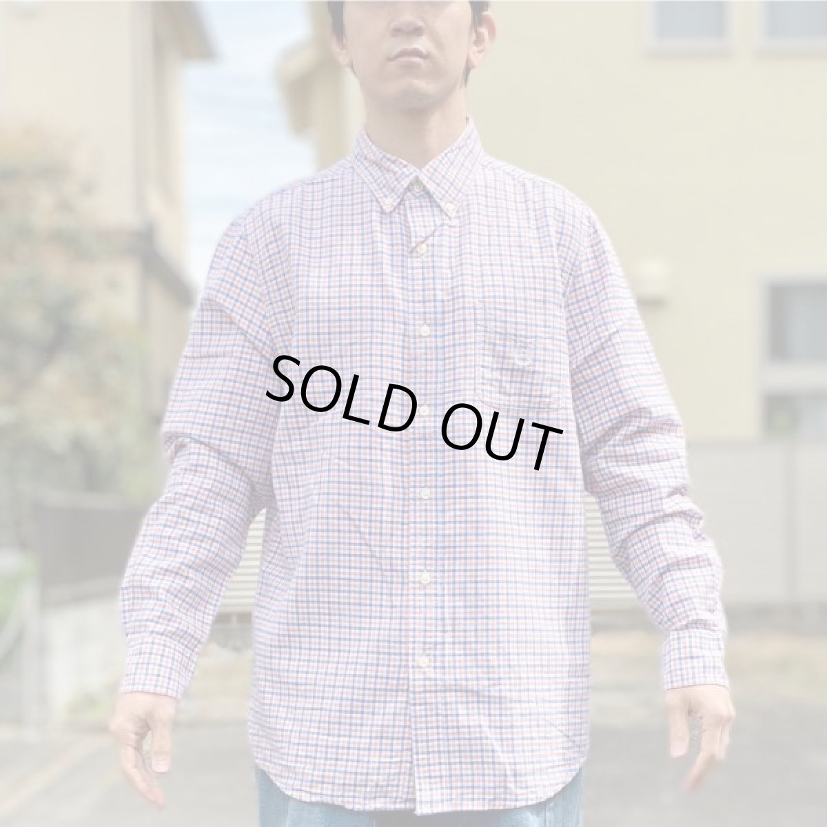 画像16: 「CHAPS(チャップス)」3トーンギンガムチェック KNICKSカラー ボタンダウンシャツ (16)