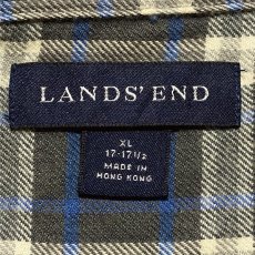 画像8: 「LAND END(ランズエンド)」カントリーチェック カシミヤ混 フランネル ボタンダウンシャツ (8)