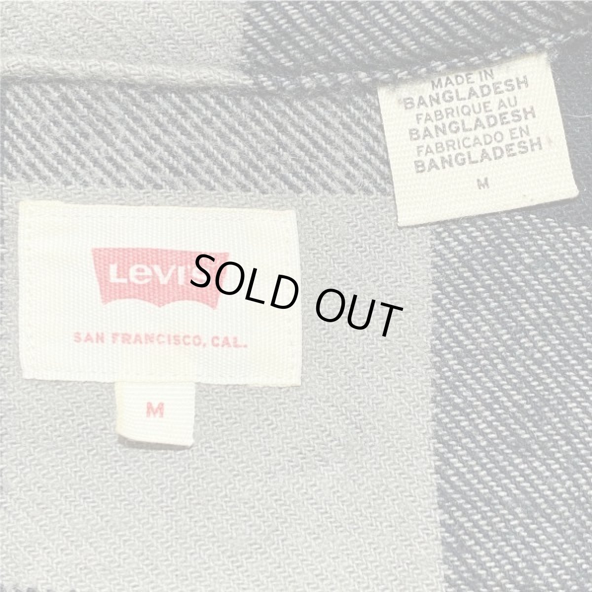 画像8: 「Levi's(リーバイス)」モノトーン バッファローチェック フランネルシャツ (8)