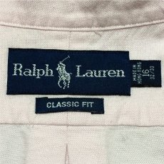 画像8: 「RALPH LAUREN(ラルフローレン)」クラシックフィット ピンク オックスフォード ボタンダウンシャツ (8)