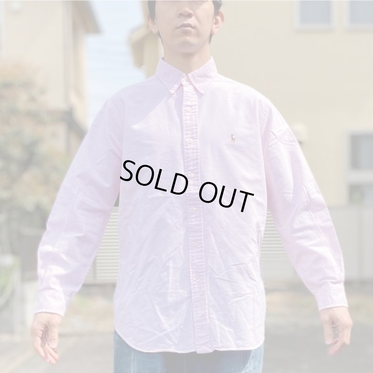 画像16: 「RALPH LAUREN(ラルフローレン)」クラシックフィット ピンク オックスフォード ボタンダウンシャツ (16)