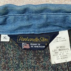 画像9: 「Panhandle Slim(パンハンドルスリム)」90s USA製 シカ ゴブラン織り シャンブレー デニム シャツ (9)