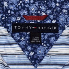 画像5: 「Tommy Hilfiger(トミーヒルフィガー)」ストライプ 立体ネップ 花柄切替 ドレス ボタンダウン シャツ (5)