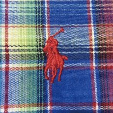 画像6: 「RALPH LAUREN(ラルフローレン)」クラシックフィット マドラスチェック ガーゼ ボタンダウンシャツ (6)