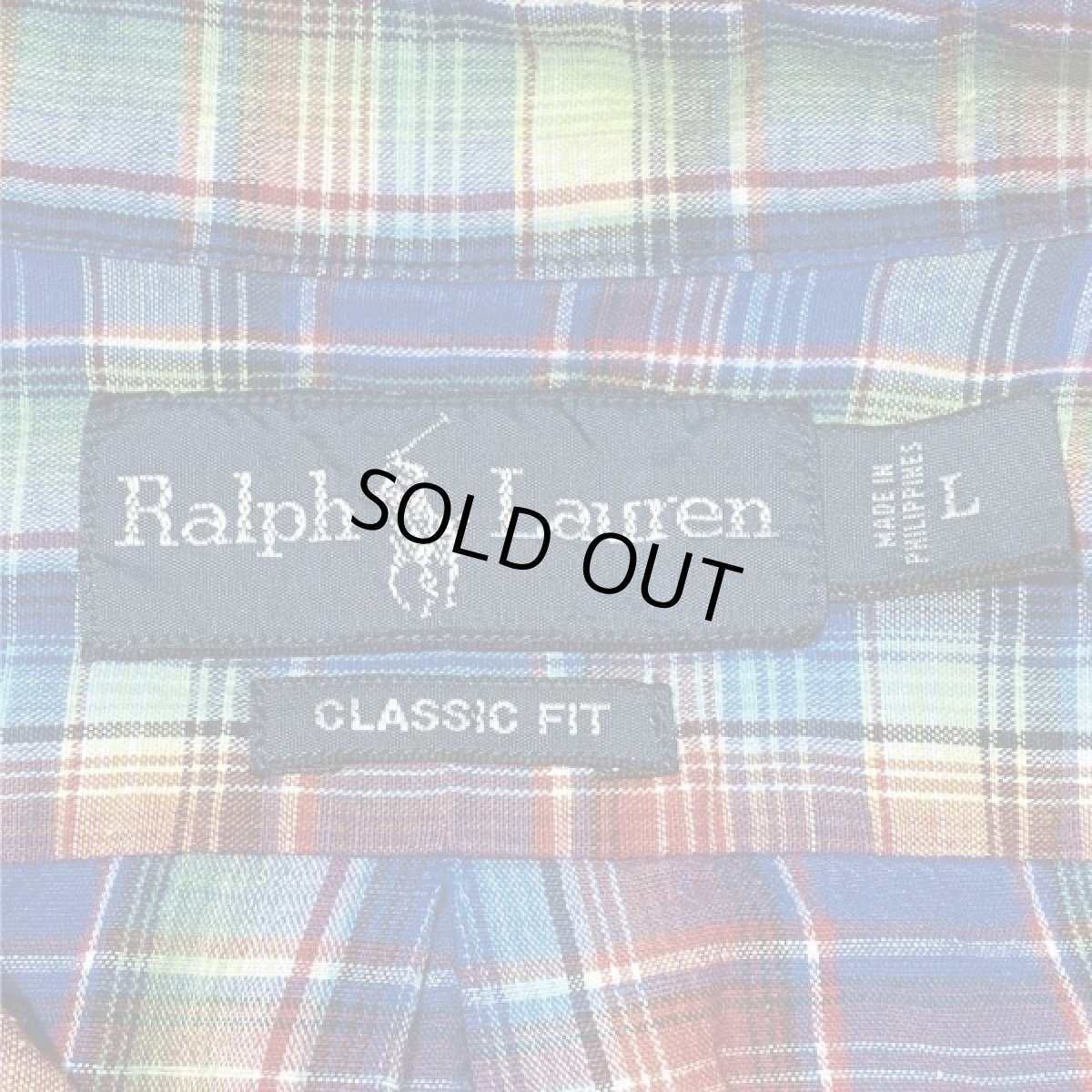 画像8: 「RALPH LAUREN(ラルフローレン)」クラシックフィット マドラスチェック ガーゼ ボタンダウンシャツ (8)