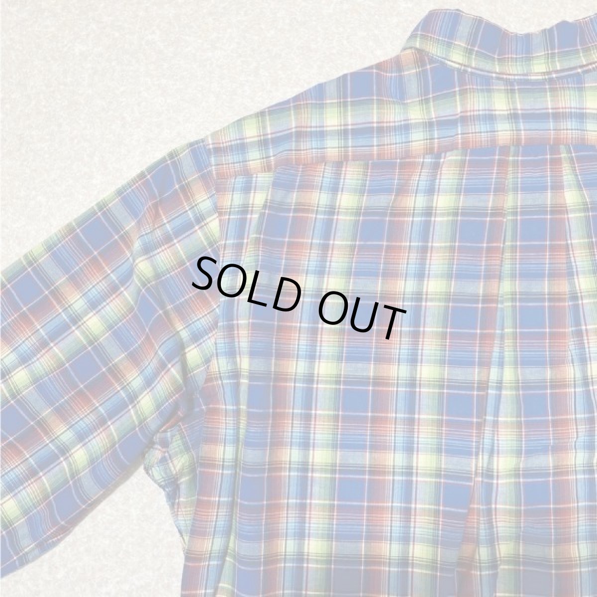 画像10: 「RALPH LAUREN(ラルフローレン)」クラシックフィット マドラスチェック ガーゼ ボタンダウンシャツ (10)