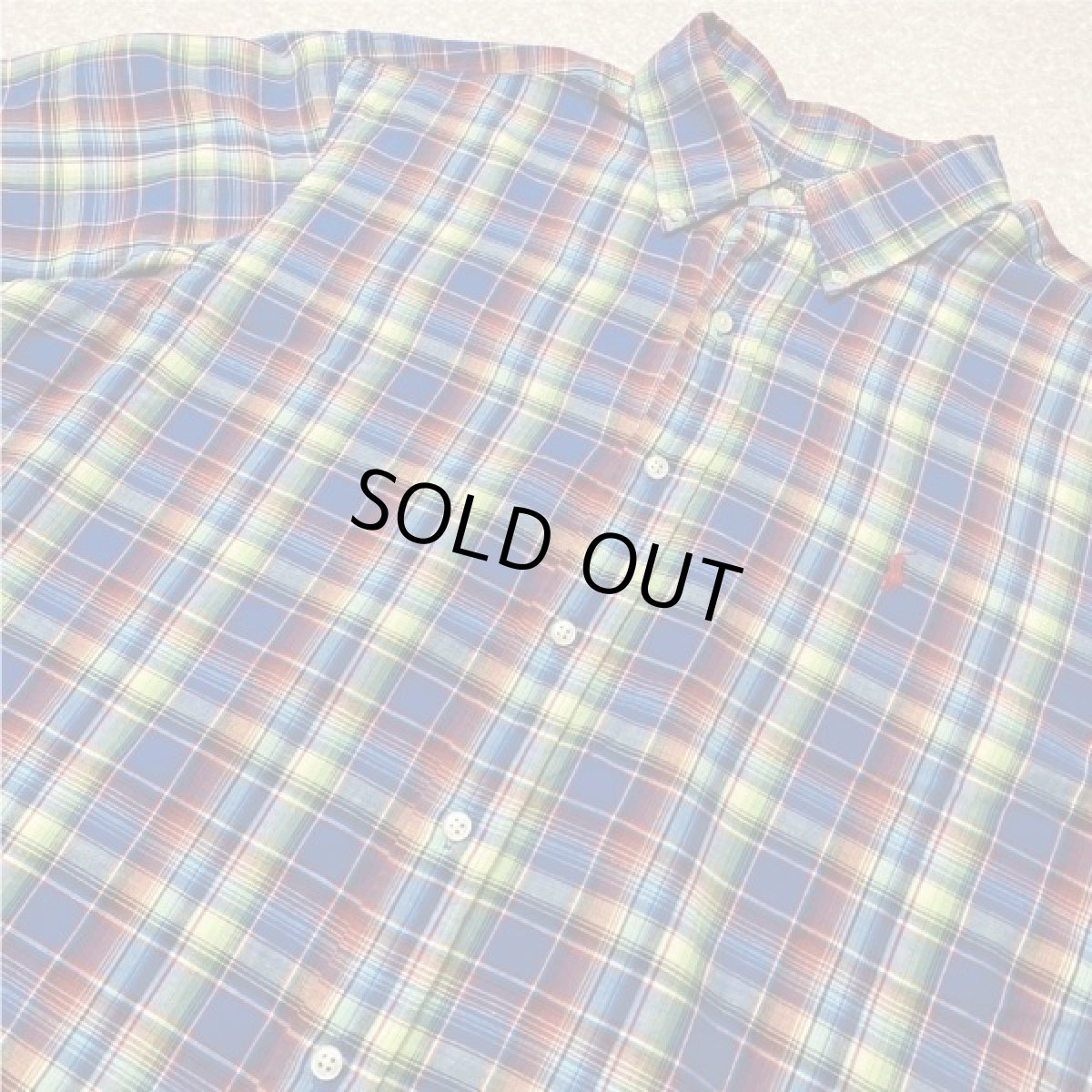 画像15: 「RALPH LAUREN(ラルフローレン)」クラシックフィット マドラスチェック ガーゼ ボタンダウンシャツ (15)