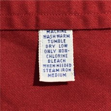 画像8: 「RALPH LAUREN(ラルフローレン)」XXL レッド ツイル ポニー刺繍 ボタンダウンシャツ (8)