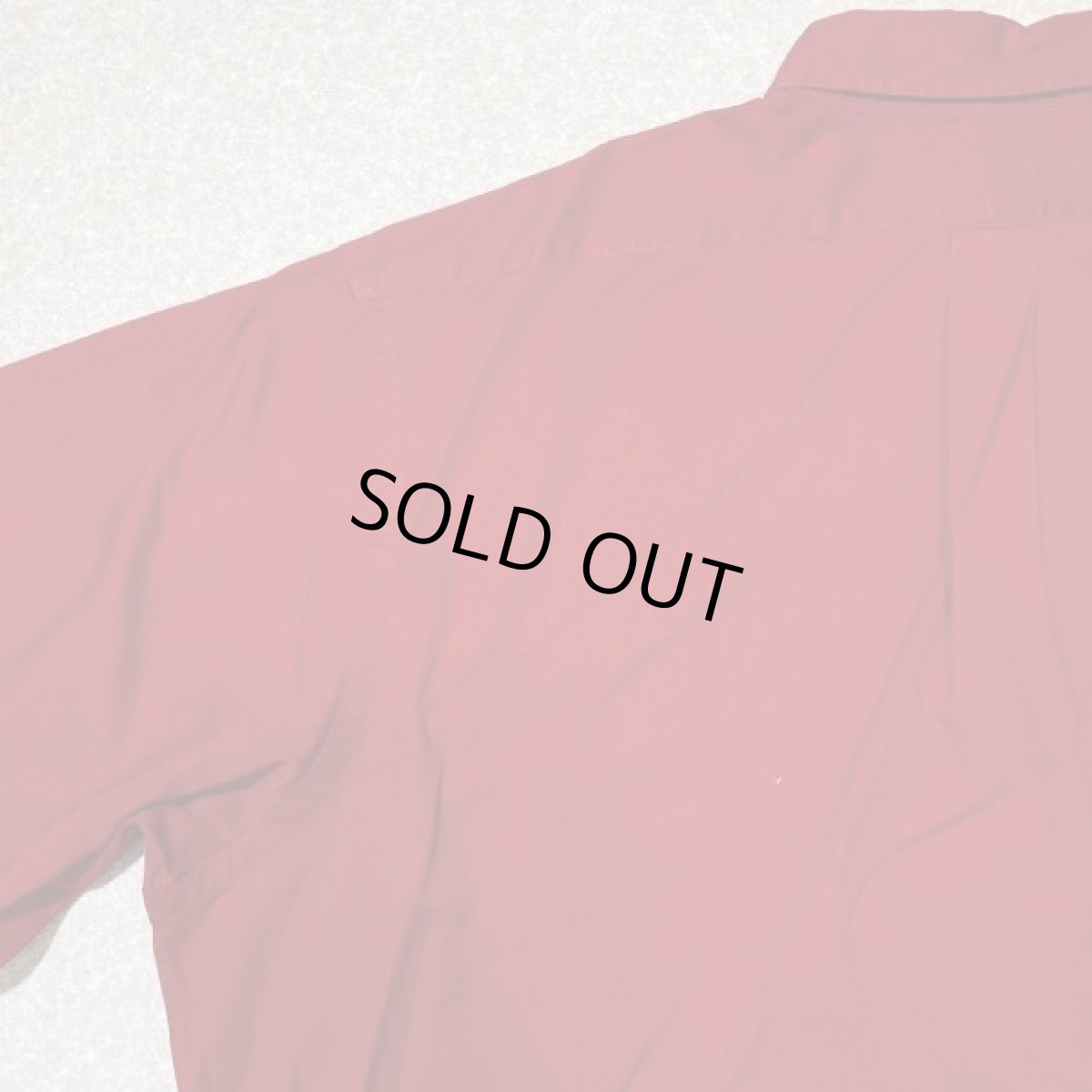 画像11: 「RALPH LAUREN(ラルフローレン)」XXL レッド ツイル ポニー刺繍 ボタンダウンシャツ (11)