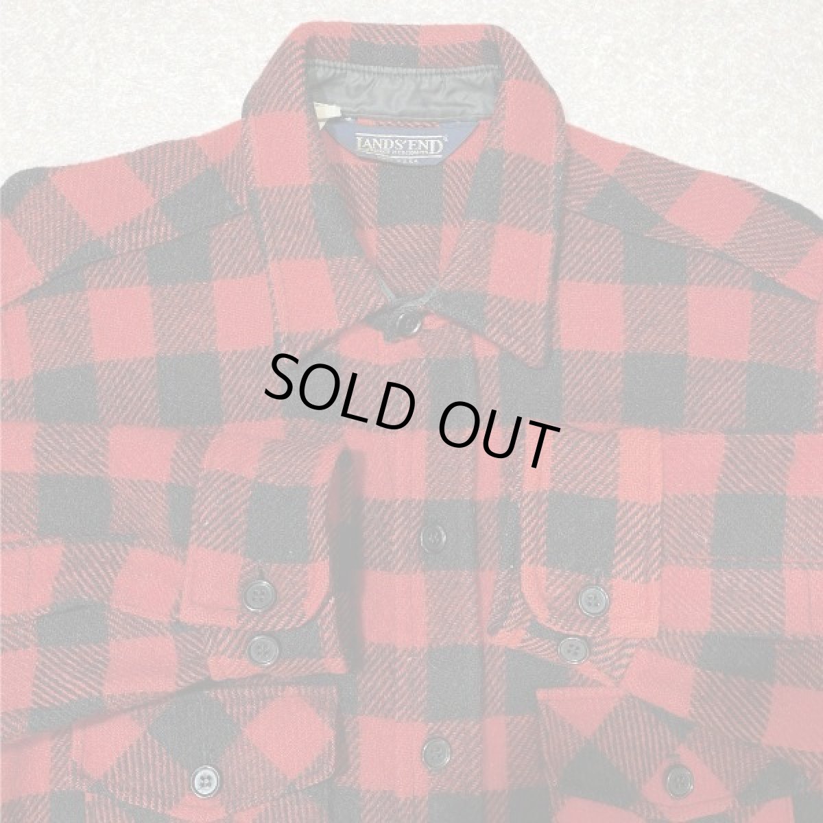 画像3: 「LANDS' END(ランズエンド)」90s USA製 ブロックチェック バッファローチェック ワークシャツ (3)
