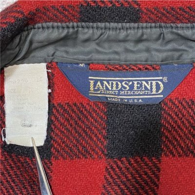画像2: 「LANDS' END(ランズエンド)」90s USA製 ブロックチェック バッファローチェック ワークシャツ