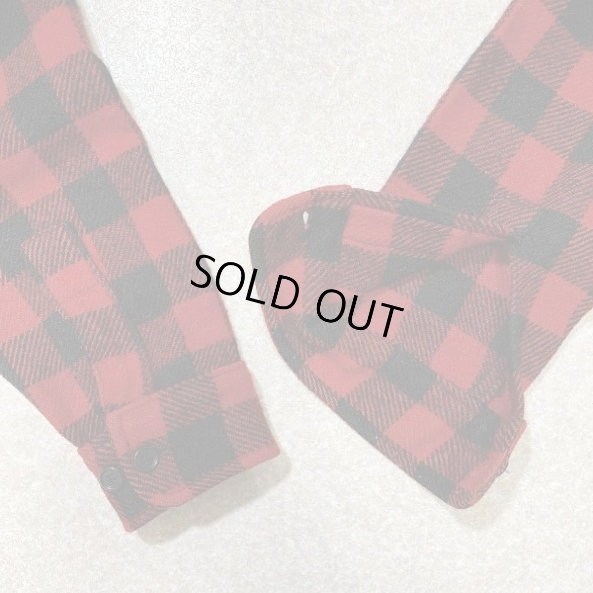 画像14: 「LANDS' END(ランズエンド)」90s USA製 ブロックチェック バッファローチェック ワークシャツ (14)