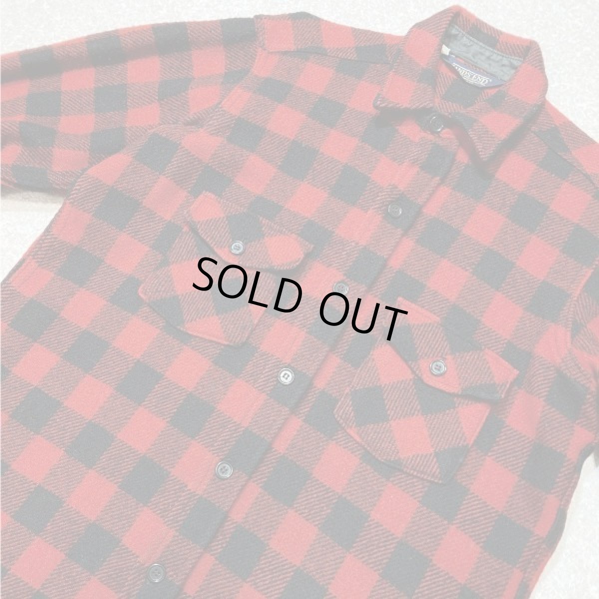 画像15: 「LANDS' END(ランズエンド)」90s USA製 ブロックチェック バッファローチェック ワークシャツ (15)