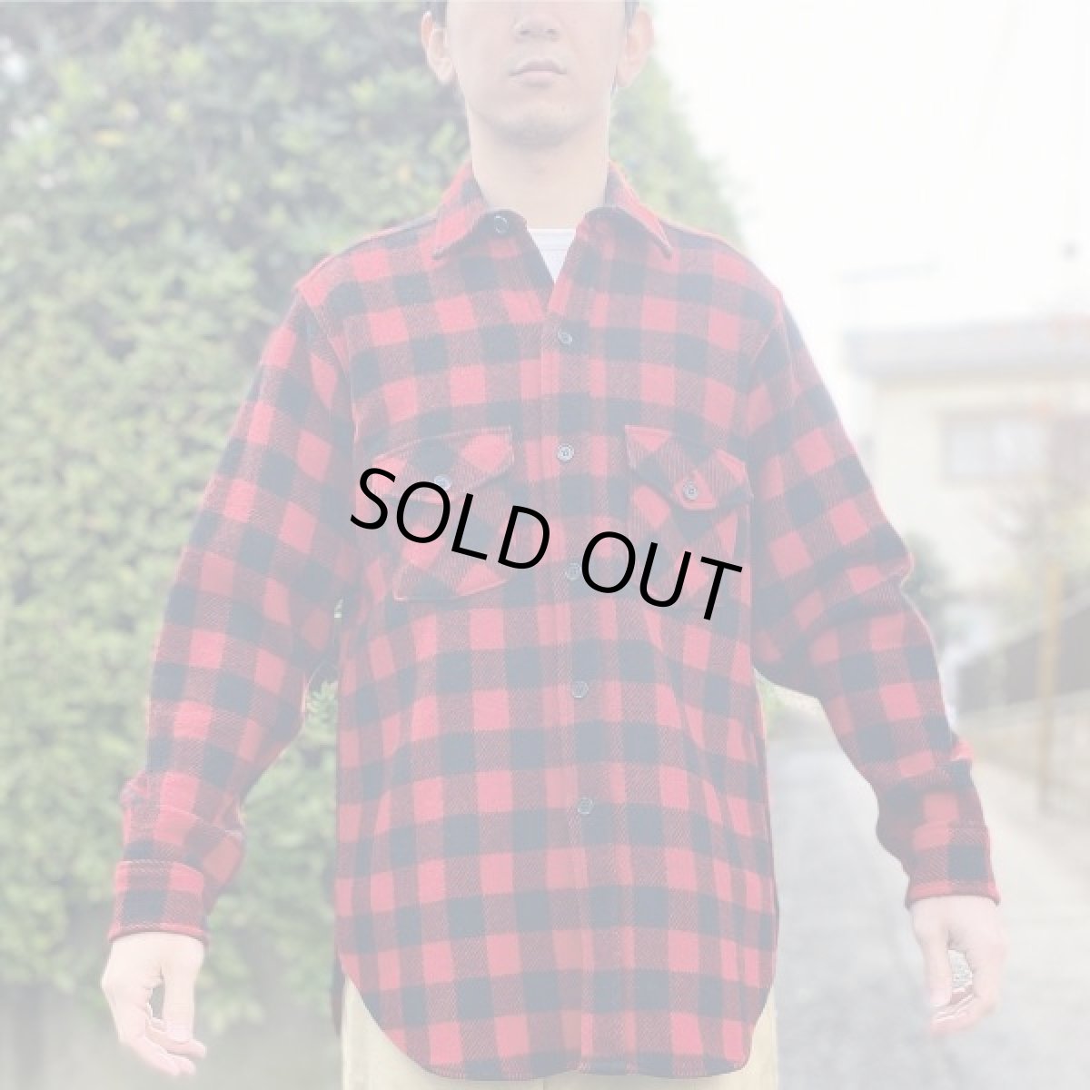 画像16: 「LANDS' END(ランズエンド)」90s USA製 ブロックチェック バッファローチェック ワークシャツ (16)