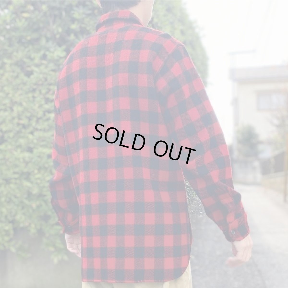 画像19: 「LANDS' END(ランズエンド)」90s USA製 ブロックチェック バッファローチェック ワークシャツ (19)