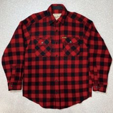 画像1: 「WOOLRICH(ウールリッチ)」90s ブロックチェック バッファローチェック ワークシャツ (1)