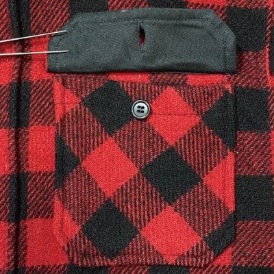 画像1: 「WOOLRICH(ウールリッチ)」90s ブロックチェック バッファローチェック ワークシャツ