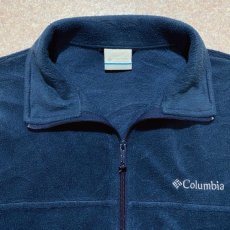 画像7: 「Columbia(コロンビア)」Lサイズ ネイビー フルジップ ハイネック フリースジャケット (7)