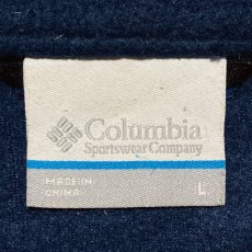 画像9: 「Columbia(コロンビア)」Lサイズ ネイビー フルジップ ハイネック フリースジャケット (9)