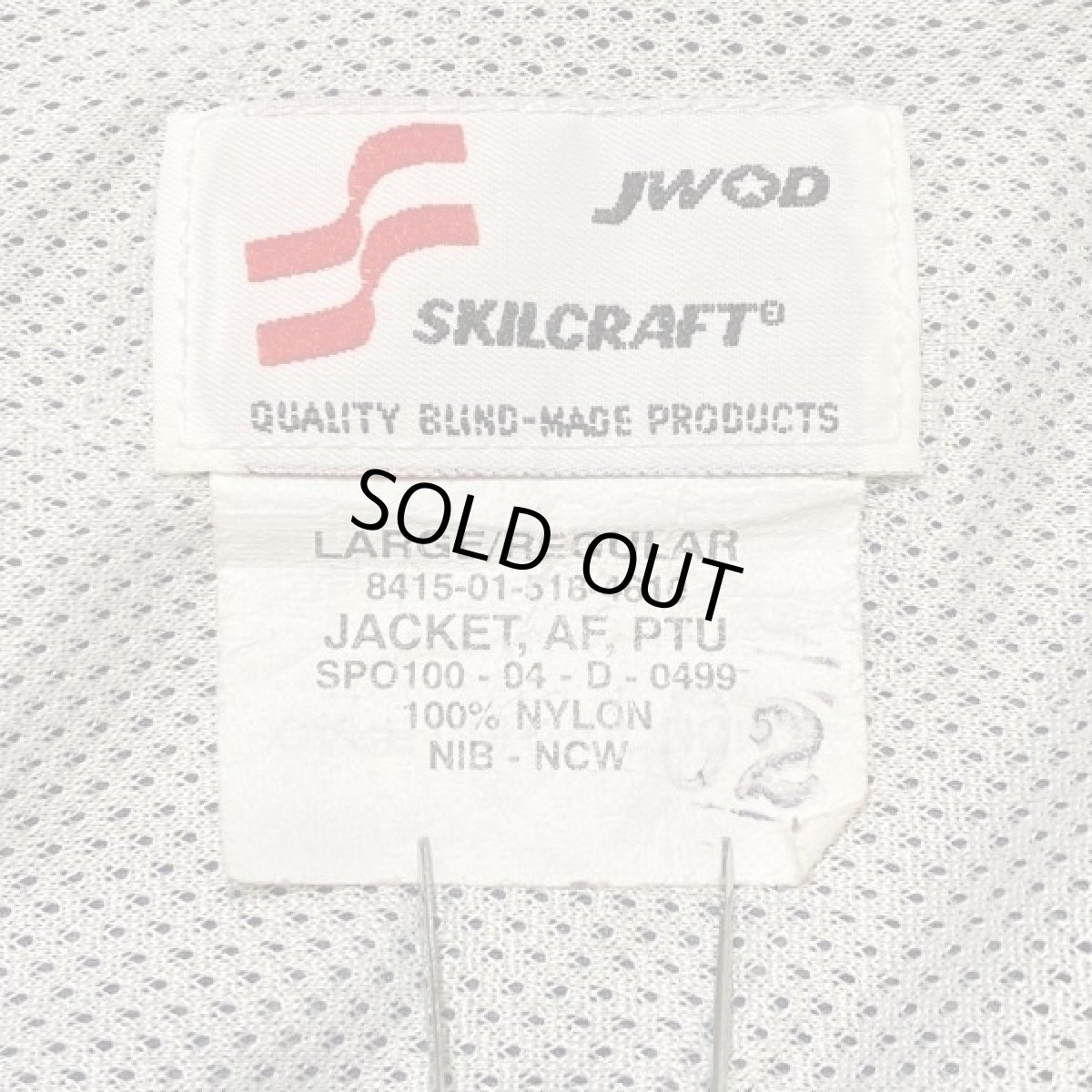 画像6: 「U.S.AIR FORCE PTU JACKET(ユー・エス・エア フォース)」Lサイズ レギュラー USA製 米空軍 フィジカルトレーニングジャケット (6)