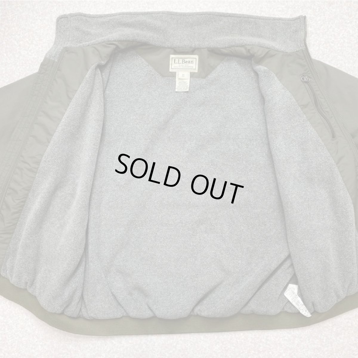 画像7: 「L.L.Bean(エルエルビーン)」Thinsulate シンサレート 裏フリース ナイロン ジップアップ ブルゾン (7)