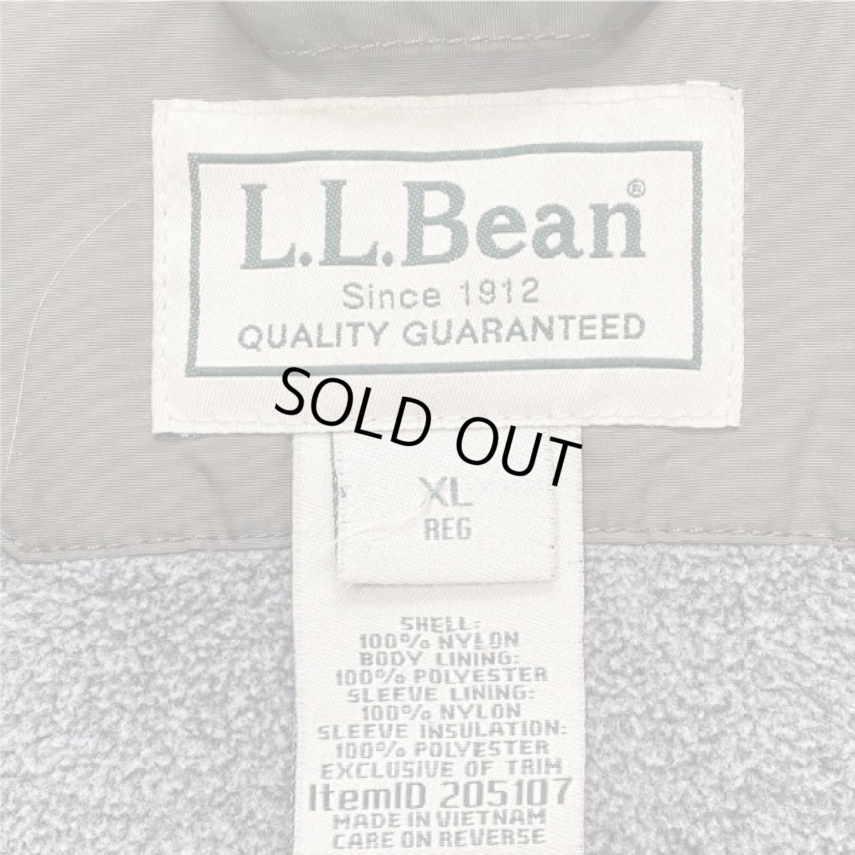 画像8: 「L.L.Bean(エルエルビーン)」Thinsulate シンサレート 裏フリース ナイロン ジップアップ ブルゾン (8)