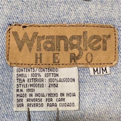 画像3: 「Wrangler HERO(ラングラー ヒーロー)」3rd型 ポケ付き ブリーチ デニム ジャケット