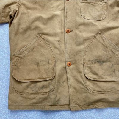 画像1: 「L.L.Bean(エルエルビーン)」XLサイズ 90s USA製 ウールライナー ダック生地 フィールドコート ハンティングジャケット