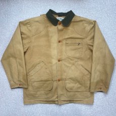 画像1: 「L.L.Bean(エルエルビーン)」 Lサイズ 90s USA製 ウールライナー ダック生地 フィールドコート ハンティングジャケット (1)