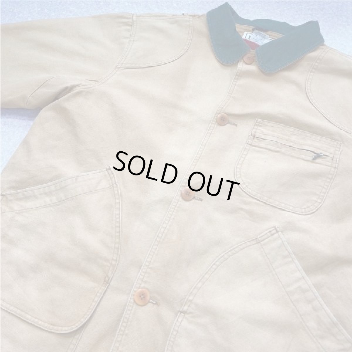 画像15: 「L.L.Bean(エルエルビーン)」 Lサイズ 90s USA製 ウールライナー ダック生地 フィールドコート ハンティングジャケット (15)