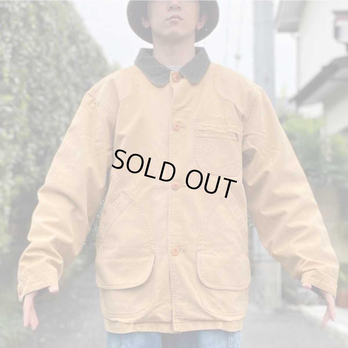 画像16: 「L.L.Bean(エルエルビーン)」 Lサイズ 90s USA製 ウールライナー ダック生地 フィールドコート ハンティングジャケット (16)